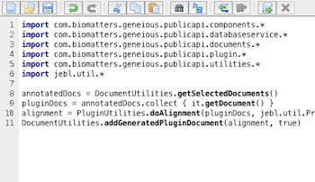 Screenshot of Groovy Console